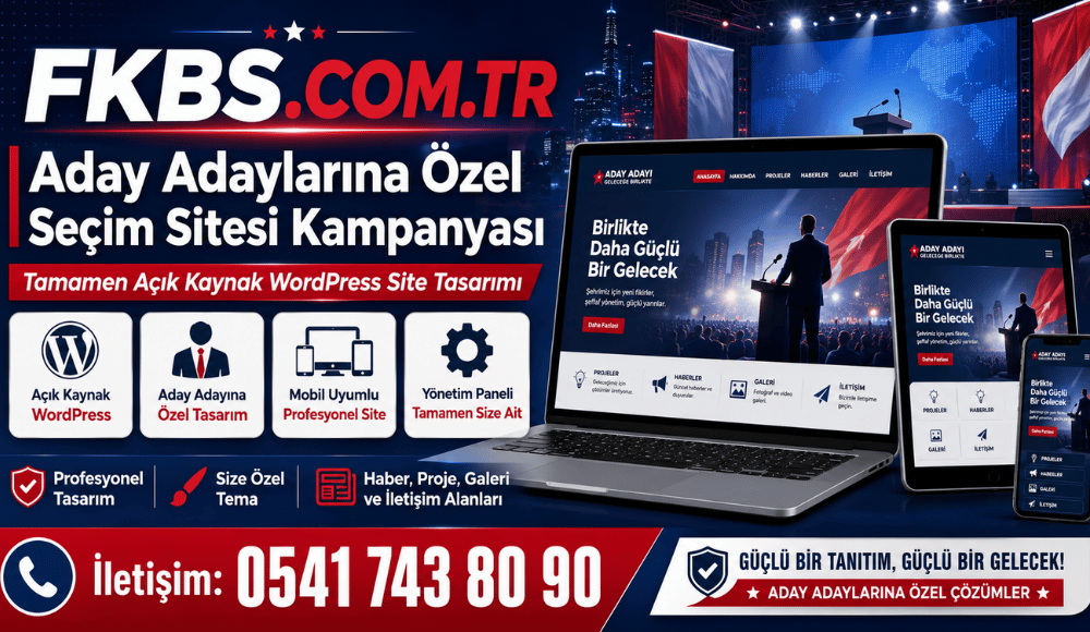 Aday Adaylarına Özel WordPress Seçim Sitesi Kampanyası