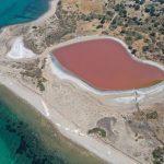 Ezine’deki Kalpli Göl Yeniden Pembeye Büründü