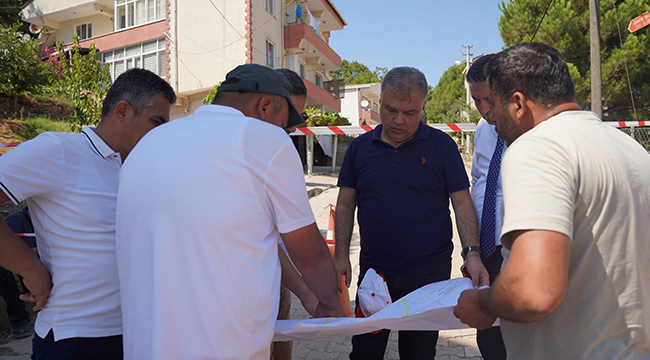 Çan Belediye Başkanı Harun Arslan Sahadaki Çalışmaları Yerinde İnceledi