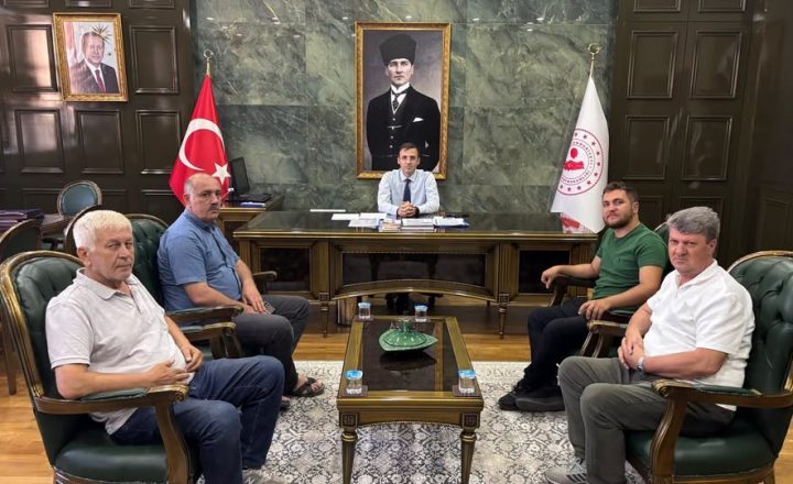 Çanlı Basın Mensuplarından Kaymakam Bülent Şimşek’e Ziyaret
