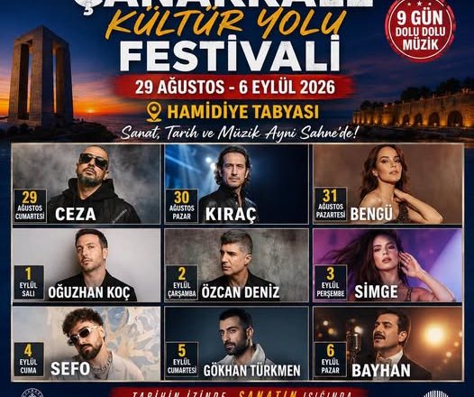 Çanakkale Haber: Kültür Yolu Festivali’nde 9 Gün 9 Büyük Konser görseli