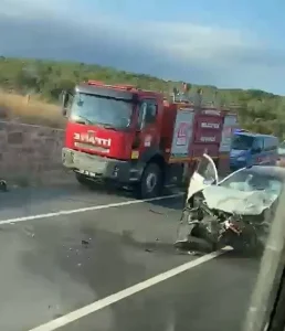 Bayramiç-Çan Yolunda Feci Kaza: 1 Kişi Hayatını Kaybetti, 2 Kişi Yaralandı