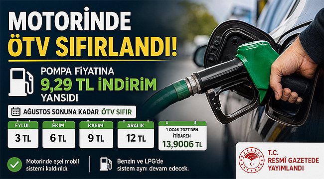 Çanakkale Haber: Motorinde ÖTV Sıfırlandı, Pompa Fiyatında 9,29 TL’lik İndirim Etkisi