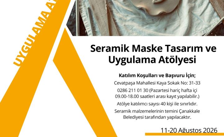 SERAMİK MASKE TASARIM ve UYGULAMA ATÖLYESİ görseli
