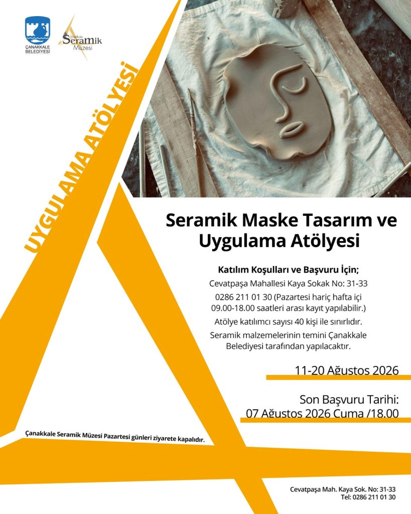 SERAMİK MASKE TASARIM ve UYGULAMA ATÖLYESİ görseli