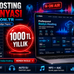 Radyo Hosting Kampanyası – 1000 Dinleyici Kapasiteli Paket Yıllık Sadece 1000 TL görseli