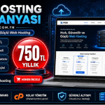 Web Hosting Kampanyası – Yıllık Sadece 750 TL görseli