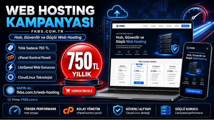 Web Hosting Kampanyası – Yıllık Sadece 750 TL