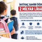 İhtiyaç Sahibi Öğrencilere 2 Milyar Liralık Eğitim Desteği: Başvurular SYDV ve e-Devlet Üzerinden